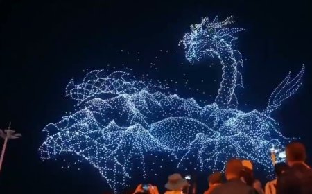 Çin Teknolojisi Gökyüzünde Dans Ediyor