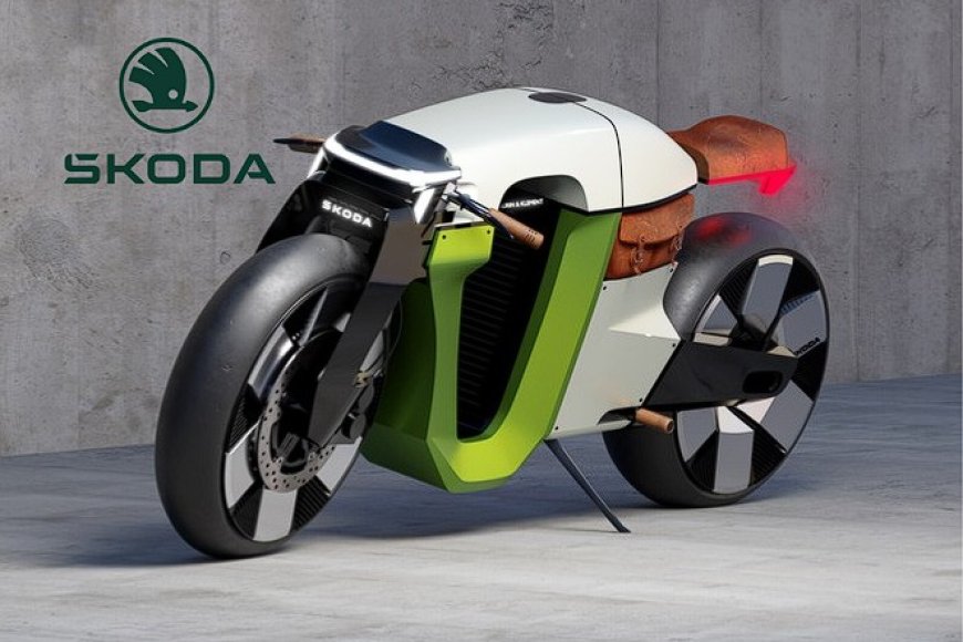 Skoda Slavia B Concept Elektrikli Motosikletle Köklere Dönüş Sinyali